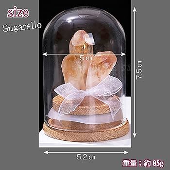 Amazon.co.jp: Sugarello クリスタル 水晶 天然石 オレンジ水晶